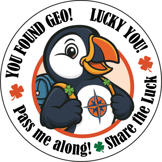 GeoToken Front - Geo the Puffin